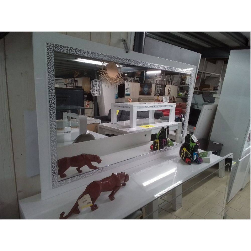 MIROIR 140 BLANC/ARGEN