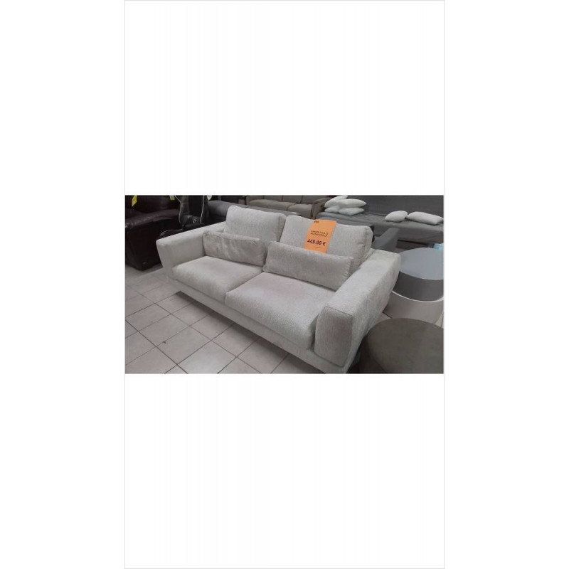 CANAPE 3 PLACE VELOUR COTELE