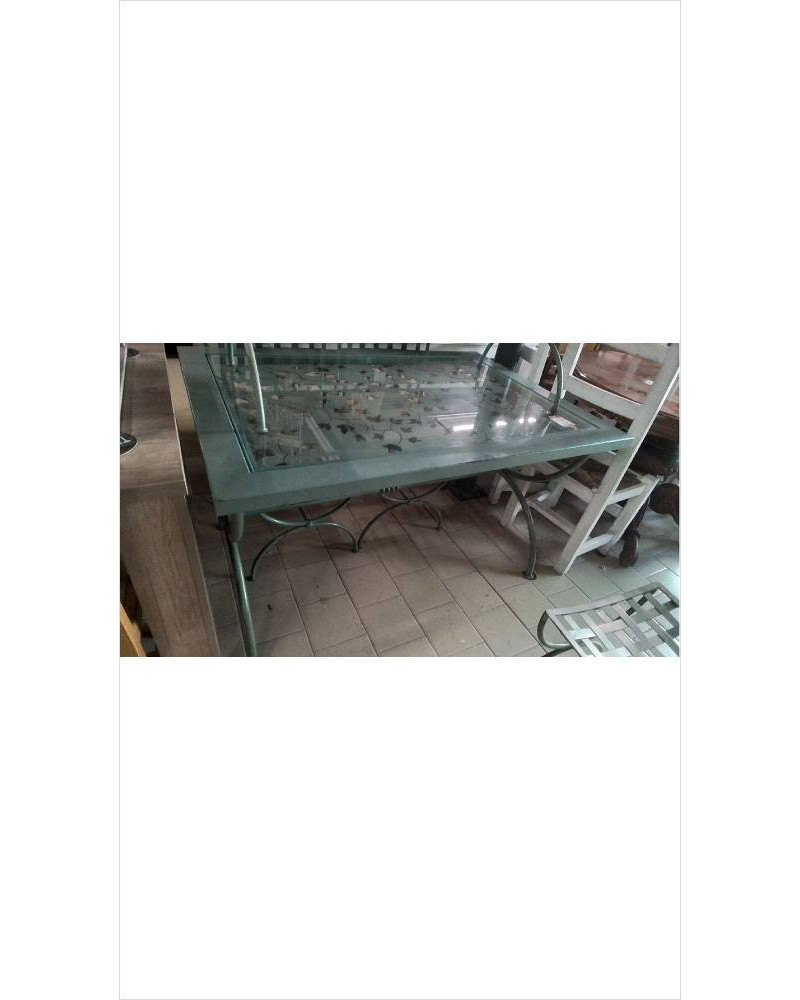 TABLE EXTERIEUR VERT OLIVE