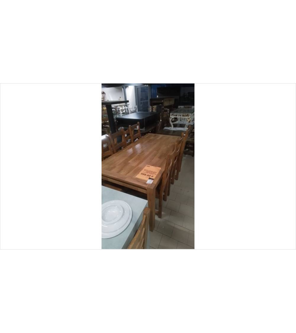 TABLE CHENE AVEC ALLONGE ALINEA 180/240*90 
