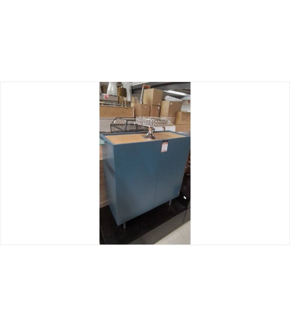 MEUBLE CHAUSSURE BLEU 2P 