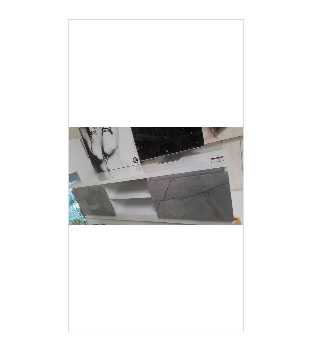 MEUBLE TV ROMA BLNC/GRIS