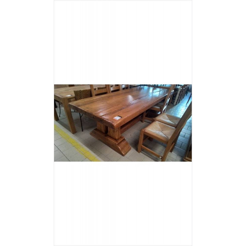 TABLE DE FERME CHENE MASSIF 240X100