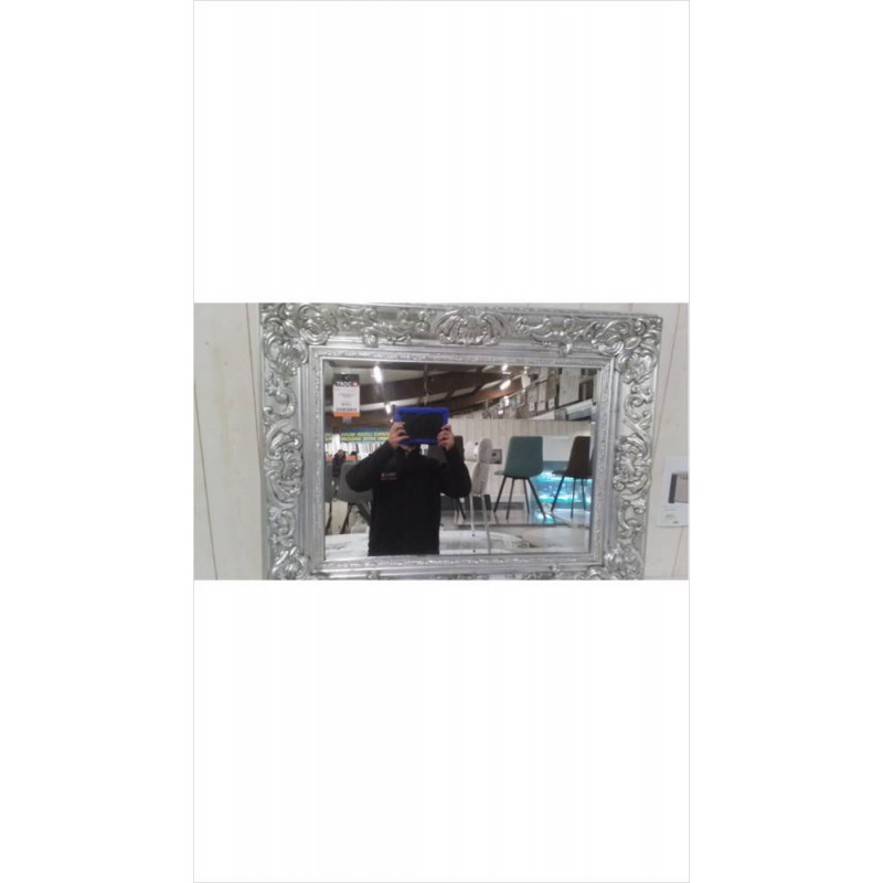 MIROIR BAROQUE ARGENTE