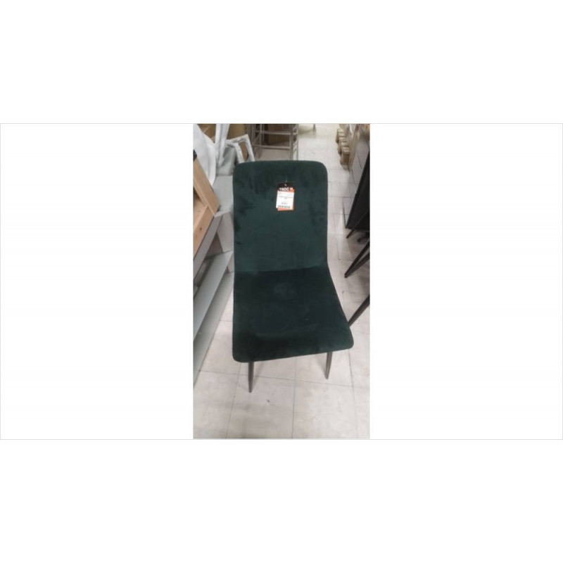 CHAISE L UNITE VELOUR VERT 