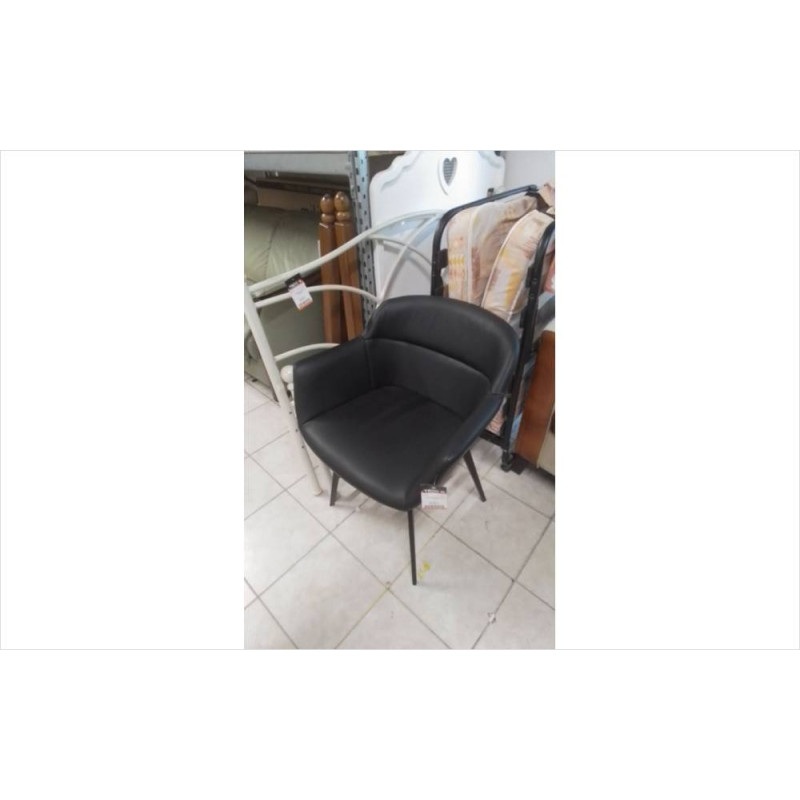 47838 FAUTEUIL NOIR SIMILI