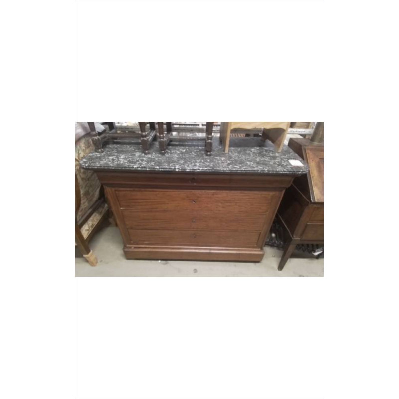 COMMODE LOUIS PHILPPE MARBRE
