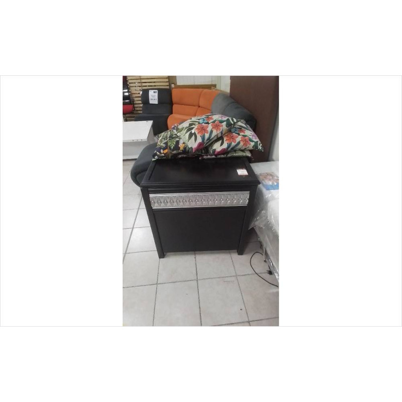 COFFRE D ANGLE NOIR ORIENTAL