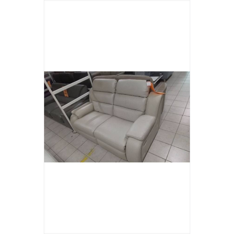 CANAPE 2PL RELAX CUIR BEIGE