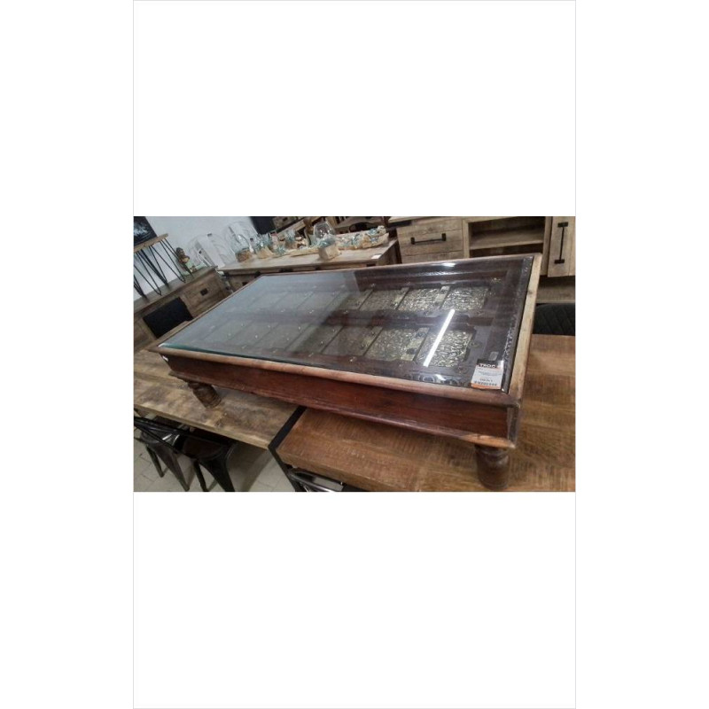 TABLE BASSE INDIENNE BOIS EXOTIQUE