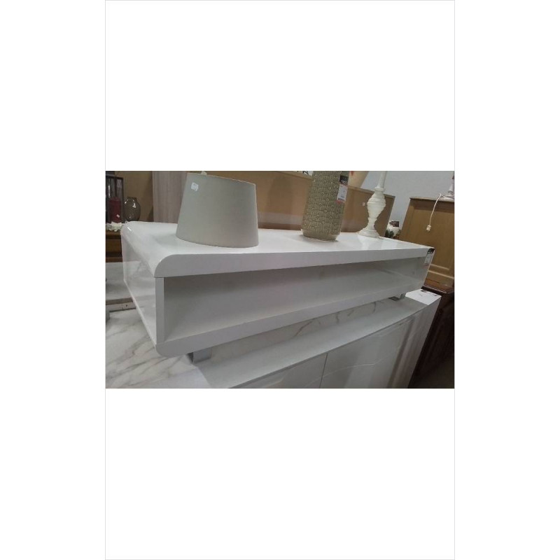 MEUBLE TV LAQUE BLANC