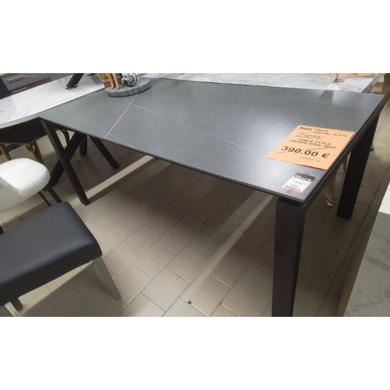 TABLE STYLE PIERRE GRIS 1M80