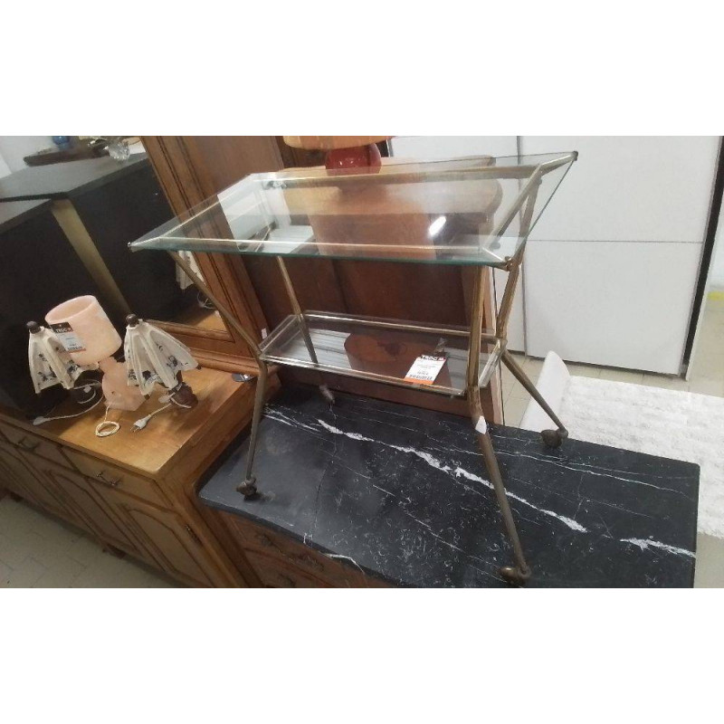 DESSERTE VERRE ANNEE 70