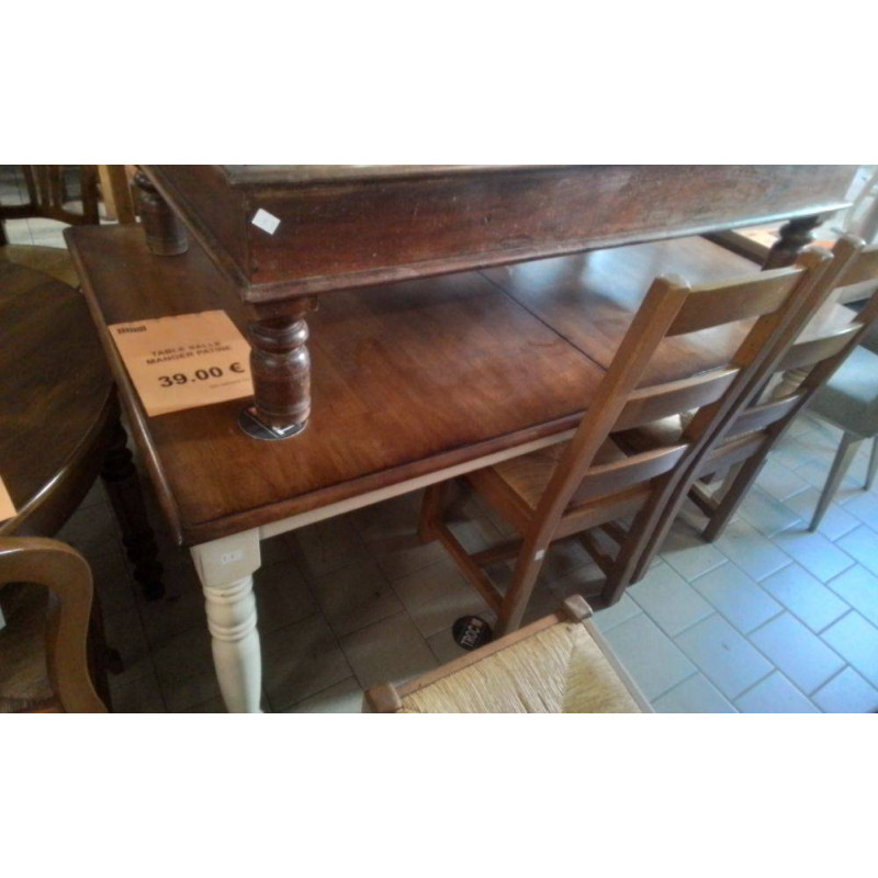 TABLE SALLE MANGER PATINE