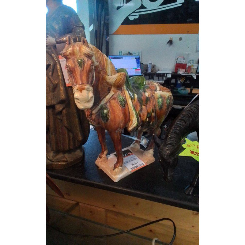 CHEVAL STYLE TANG CERAMIQUE ASIATIQUE