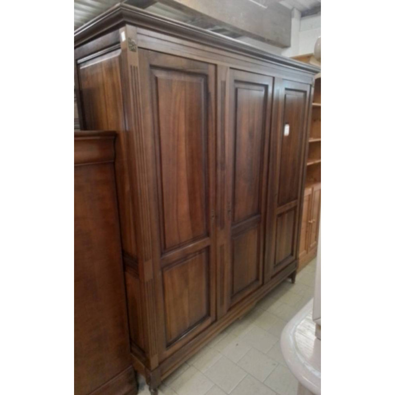 ARMOIRE 3P NOYER STYLE LOUIS XVI