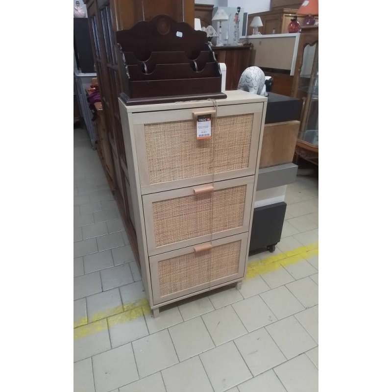 MEUBLE CHAUSSURE 3 ABATANTS CANAGE