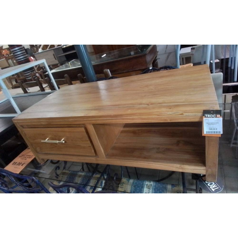 TABLE BASSE BOIS EXOTIQUE 1T 