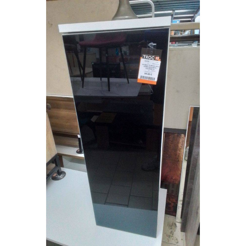 MEUBLE TV 207CM X50 X 32 BAS MELA WITE + COLONNE 1P
