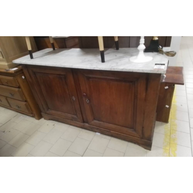 BAHUT ANCIEN 2P DESSUS MARBRE