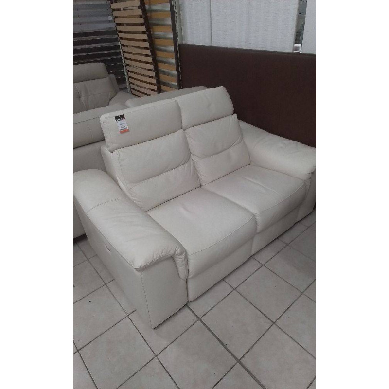 CANAPE 2 PLACES ELECTRIQUE CREME