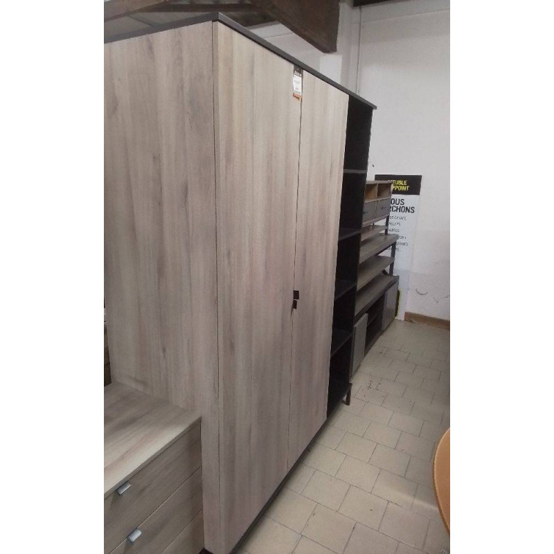 ARMOIRE 2P BIBLIOTH EN 3 COLIS