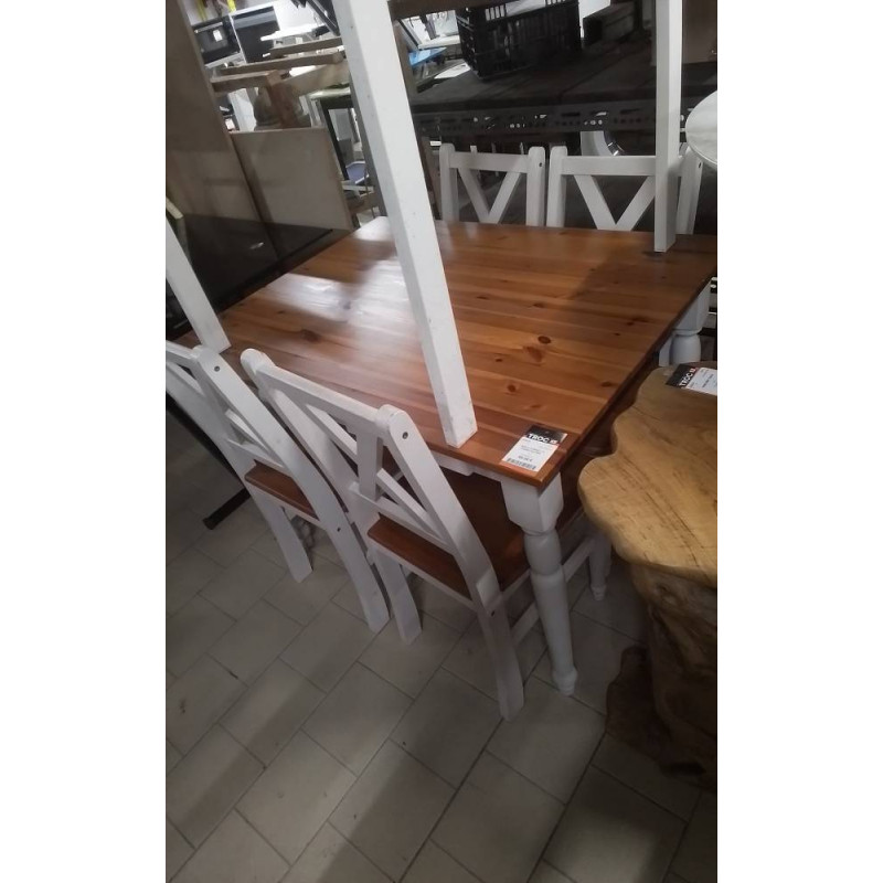TABLE CUISINE + 4 CHAISE EN PINS