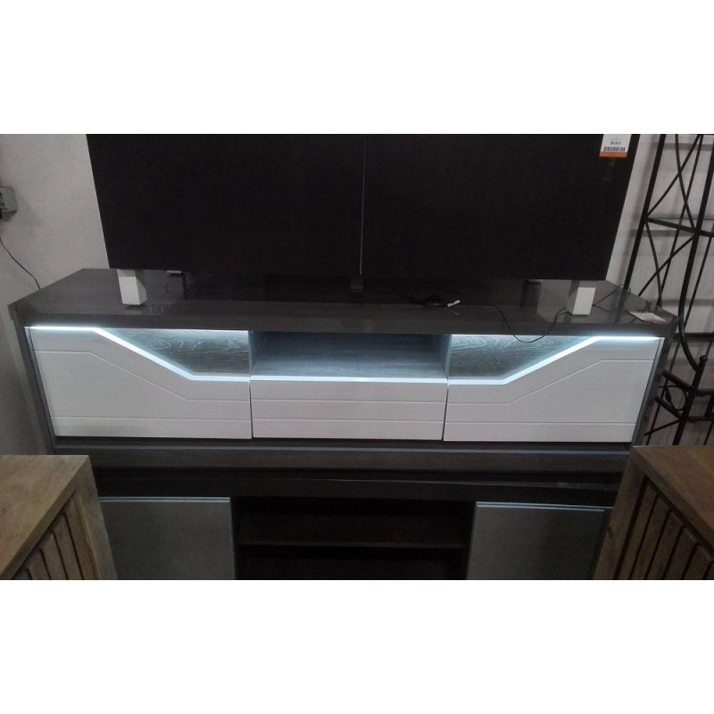 MEUBLE TV LED LAQUE