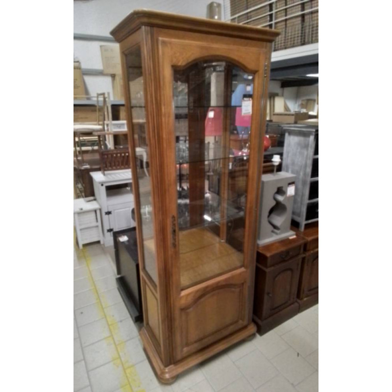 VITRINE 1P TEINTE CHENE 