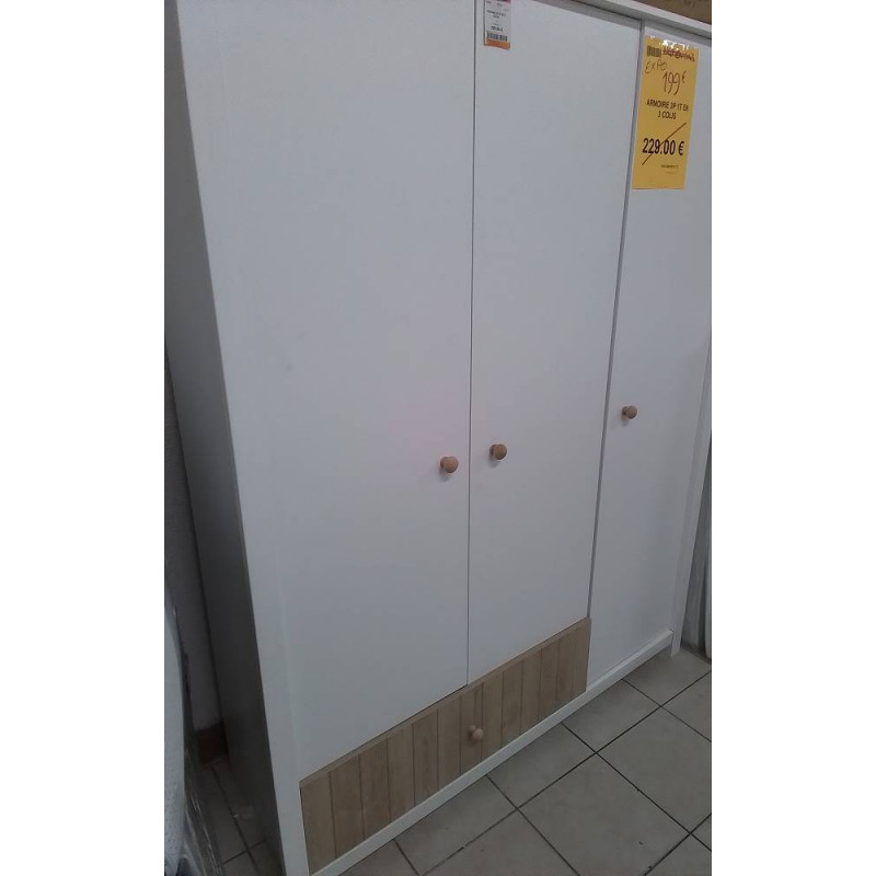 ARMOIRE 3P 1T EN 3 COLIS