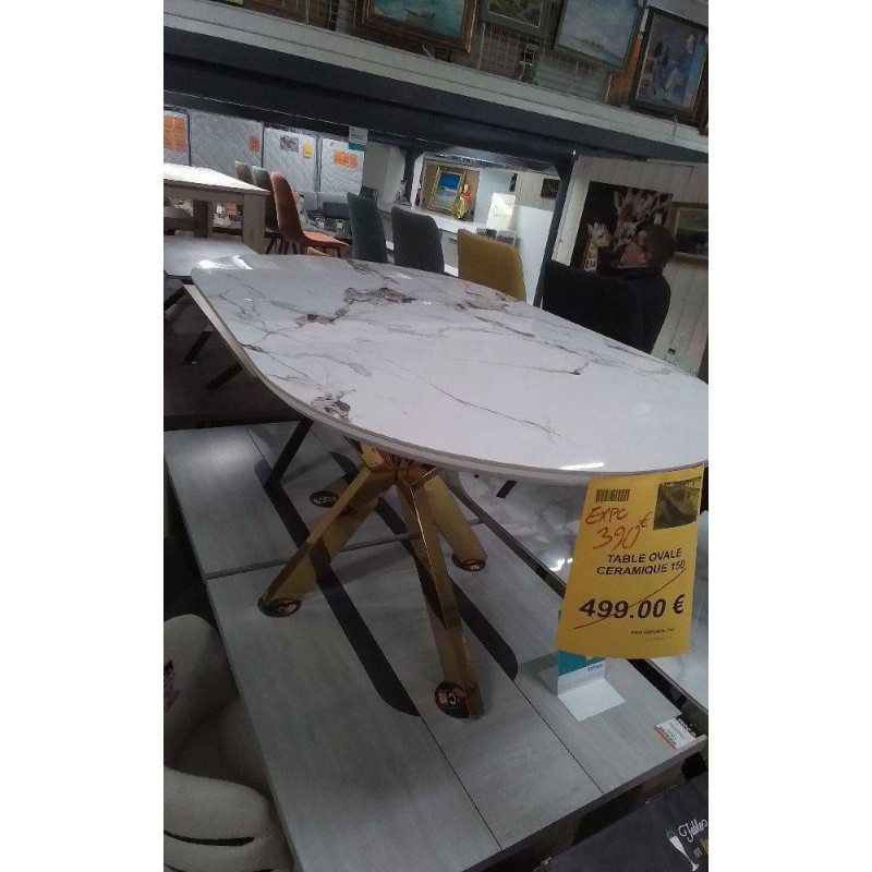 TABLE OVALE CERAMIQUE 150