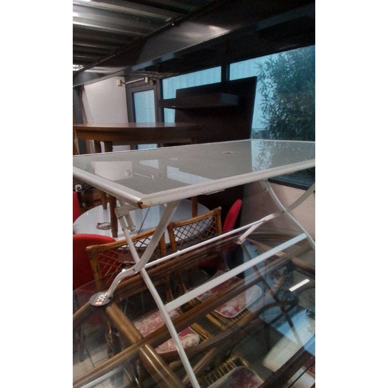 TABLE JARDIN VERRE 