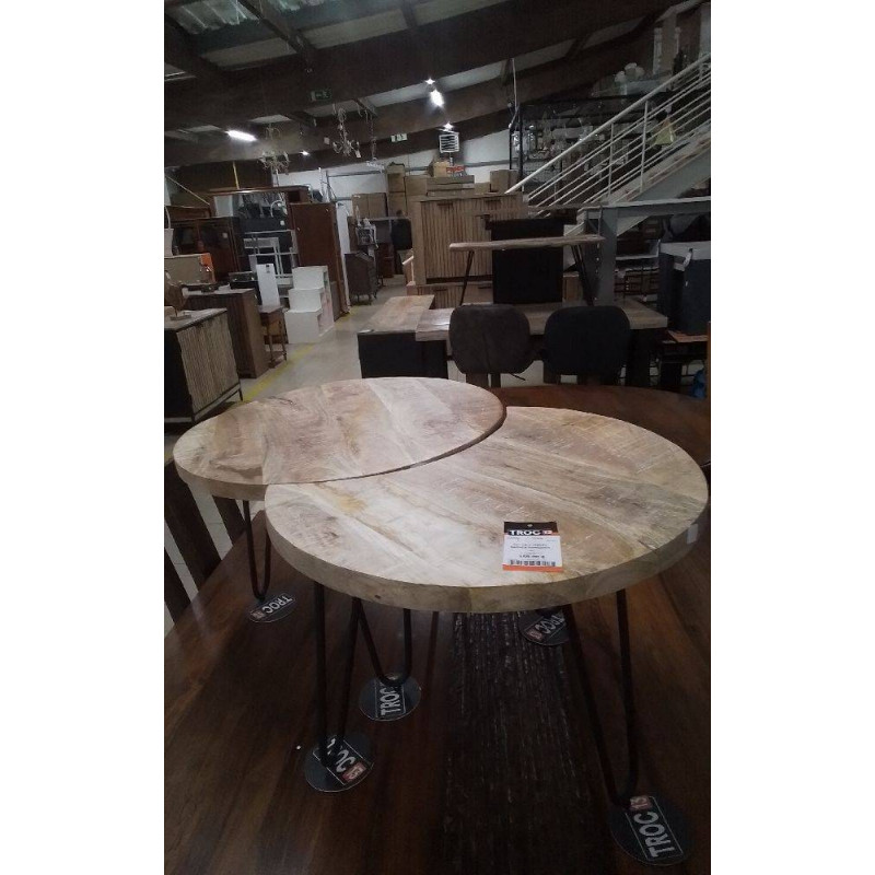 SET DE 2 TABLES BASSES MANGUIER