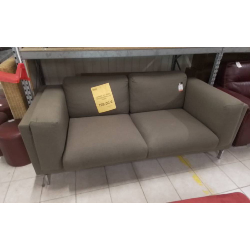 CANAPE 3PL TISSU GROSSES MAILLES TAUPE