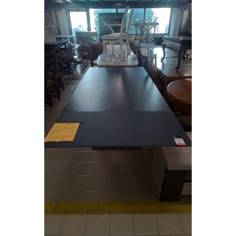 TABLE VERRE 2 ALLONGES ENVIRON 200KG