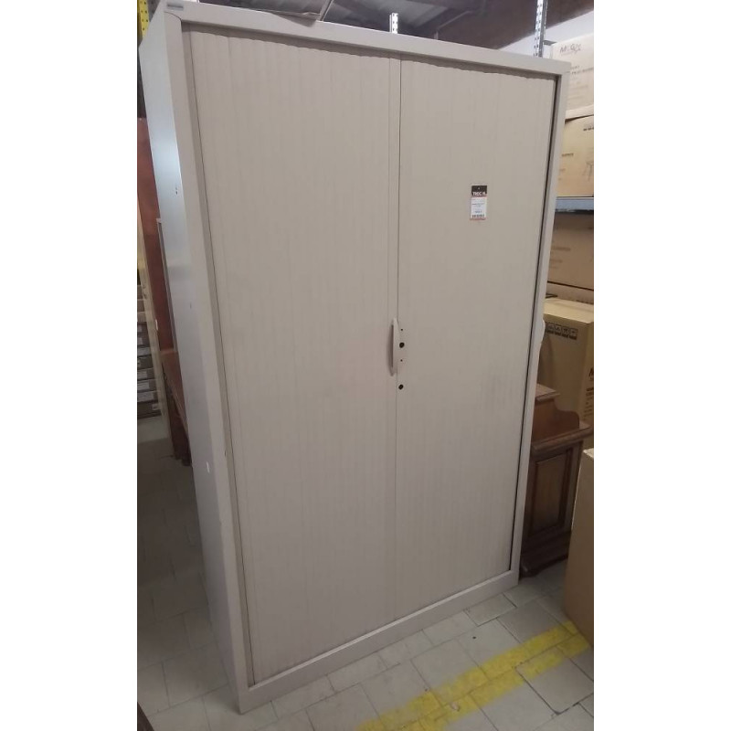 ARMOIRE METAL HAUTE 2P A RIDEAU