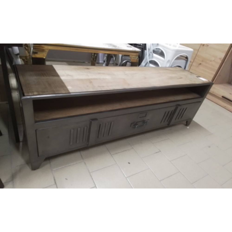 MEUBLE TV METAL /BOIS STYLE INDUSTRIEL