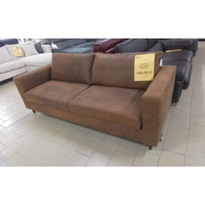 CANAPE MICROFIBRE MARRON 