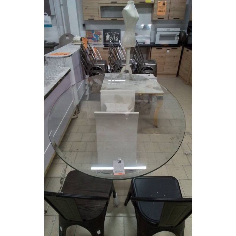 TABLE OVALE PIED STUCK