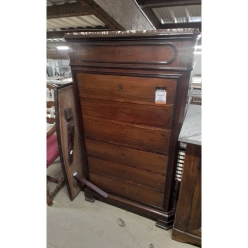 SECRETAIRE ANCIEN DESSUS MARBRE