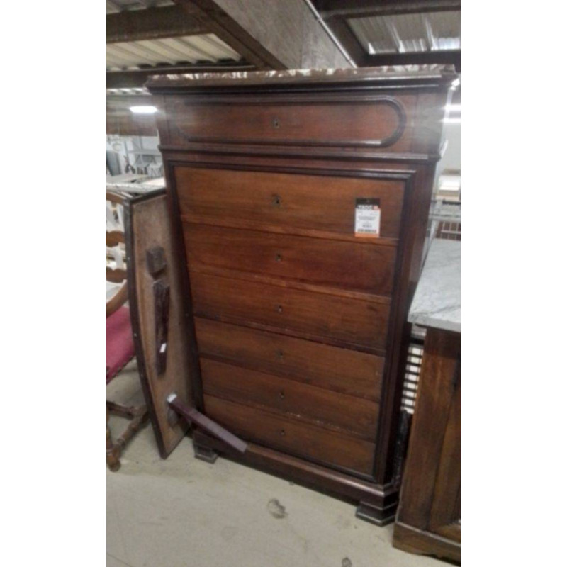 SECRETAIRE ANCIEN DESSUS MARBRE