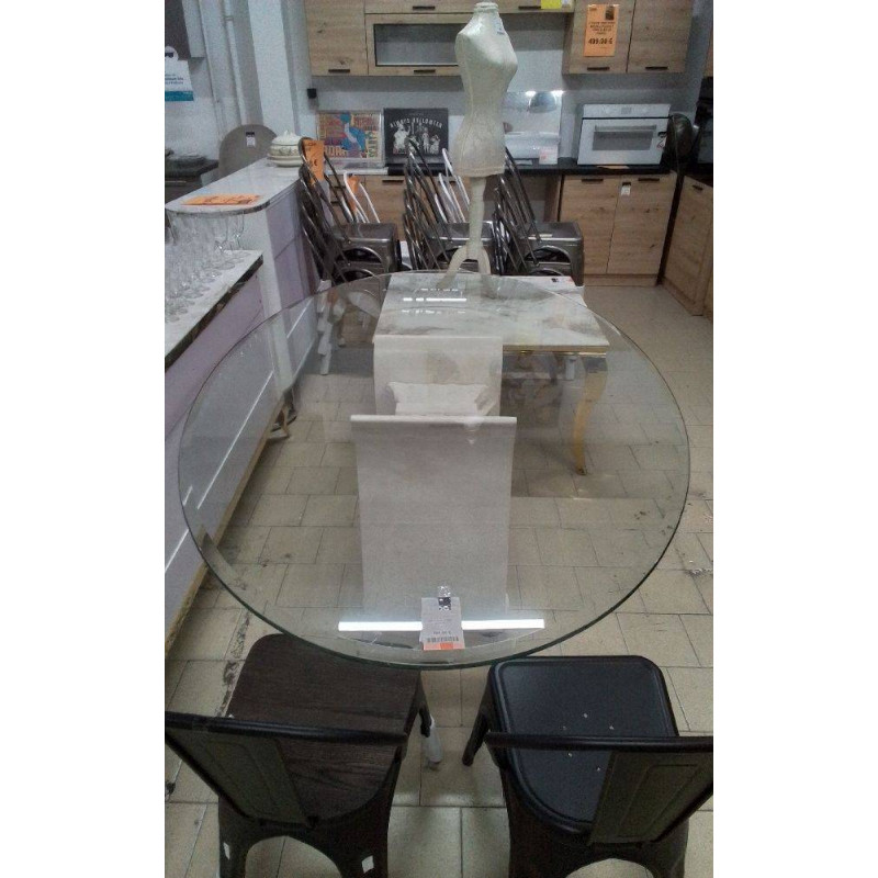 TABLE OVALE PIED STUCK