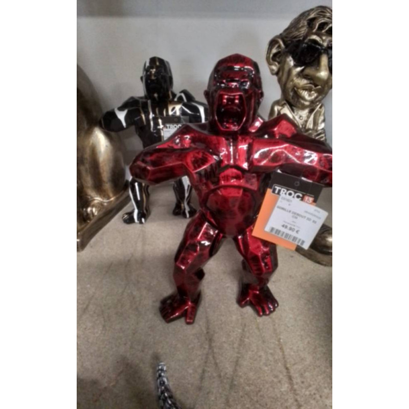 GORILLE DEBOUT 3D  50 CM