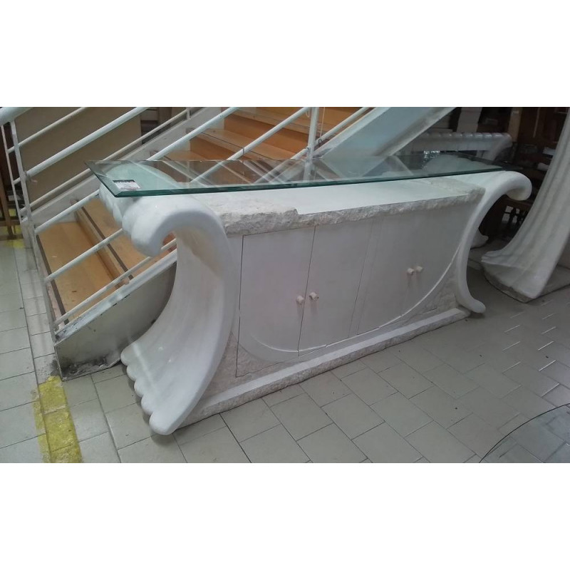 BUFFET BAS 4 PORTES STUC