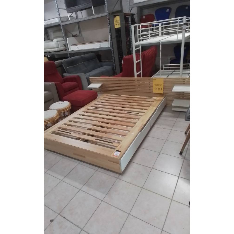 LIT 4 TIROIRS 140  +TETE DE LIT