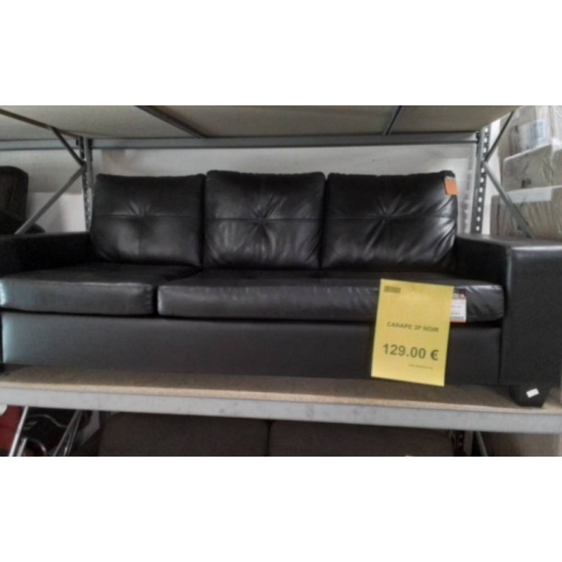 CANAPE 3P NOIR