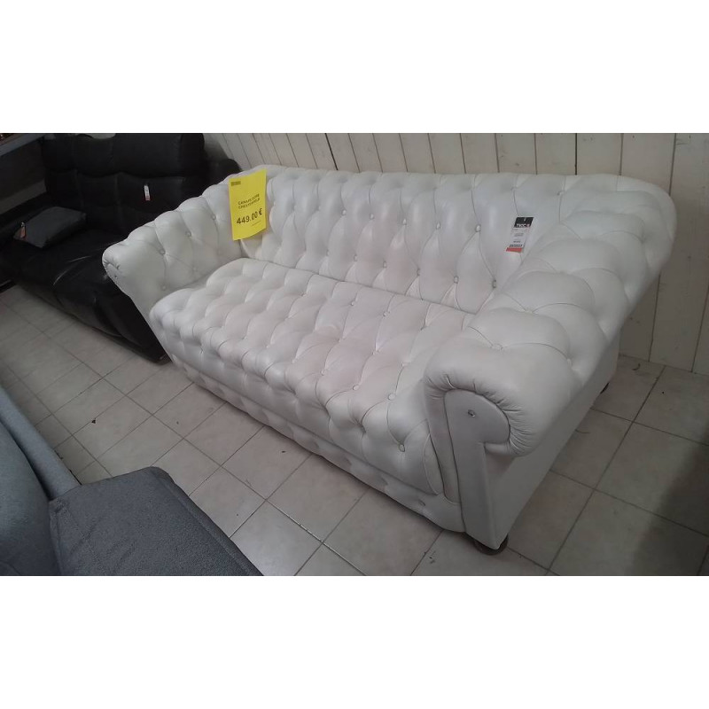 CANAPE CUIRE CHESTERFIELD