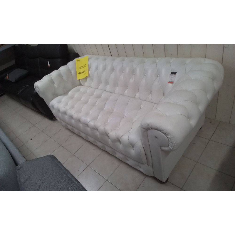 CANAPE CUIRE CHESTERFIELD